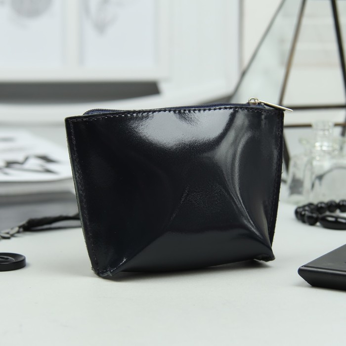 Косметичка простая, отдел на молнии, шик, цвет изумрудный