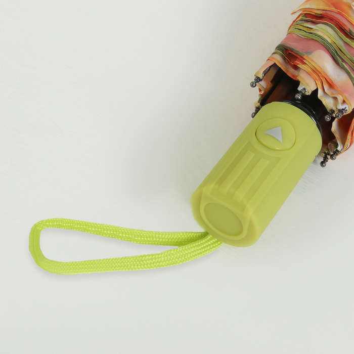 Зонт полуавтоматический "Осенняя поляна", R=49см, цвет оранжевый/серый