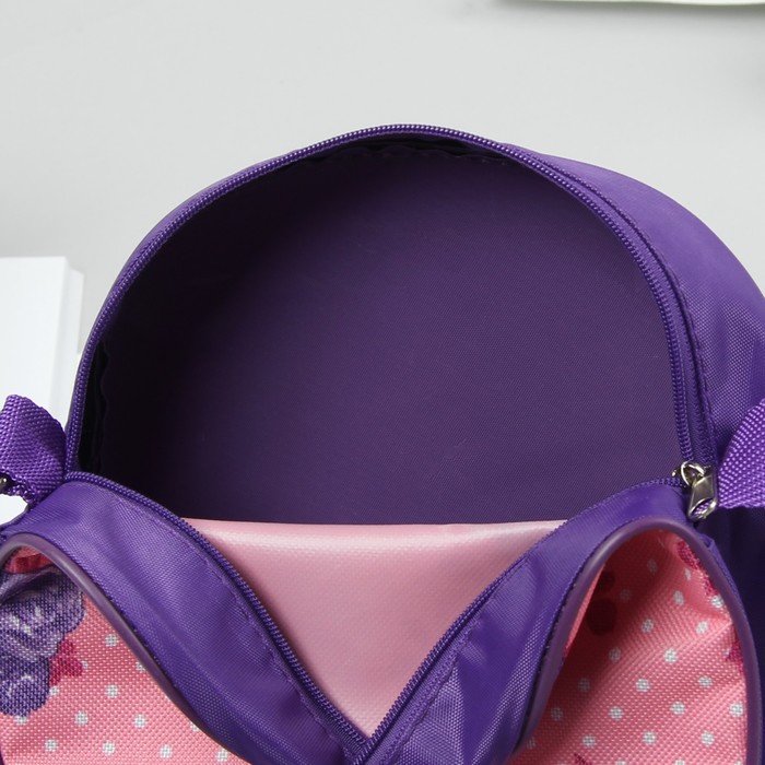 Сумка детская "Розы", отдел на молнии, цвет розовый