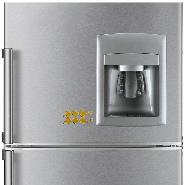 Бархатный магнит "Водолей"