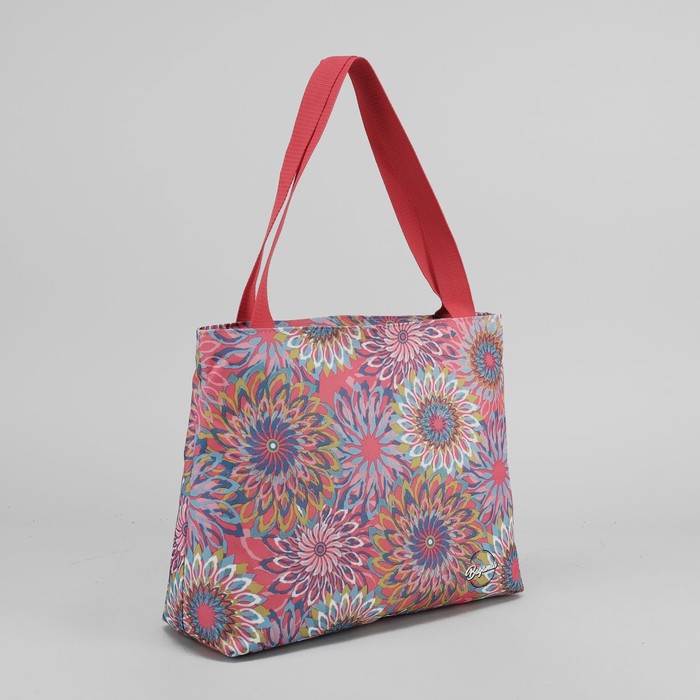 Сумка летняя "Астра", отдел на молнии, цвет розовый