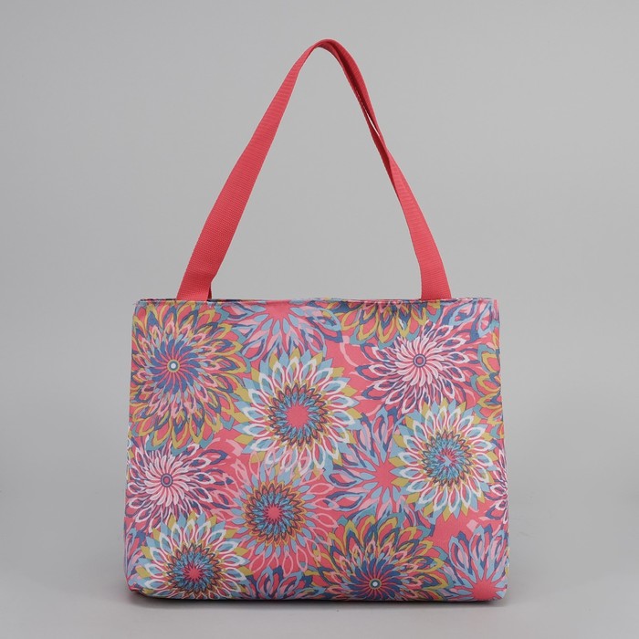 Сумка летняя "Астра", отдел на молнии, цвет розовый