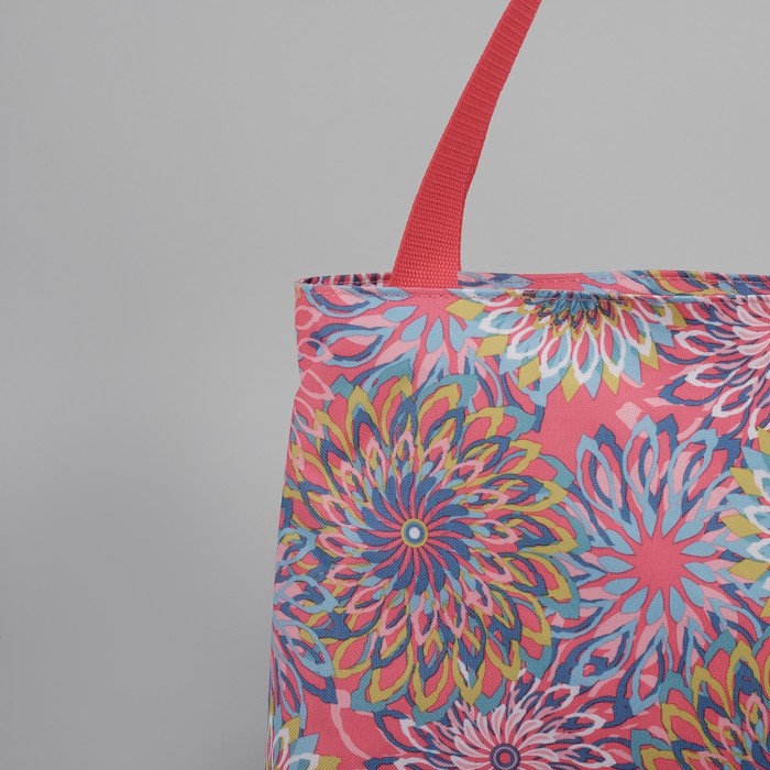 Сумка летняя "Астра", отдел на молнии, цвет розовый