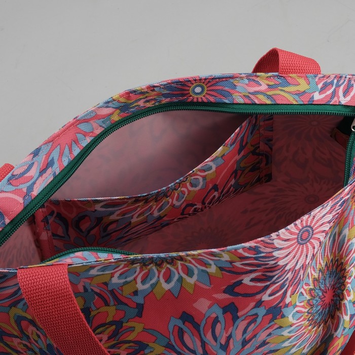 Сумка летняя "Астра", отдел на молнии, цвет розовый