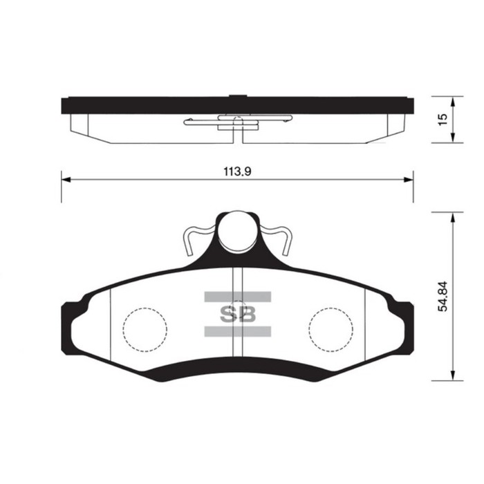 Колодки тормозные  HI-Q SP1114