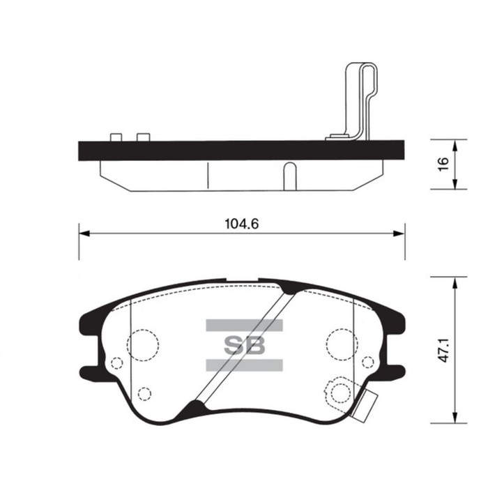 Колодки тормозные  HI-Q SP1149