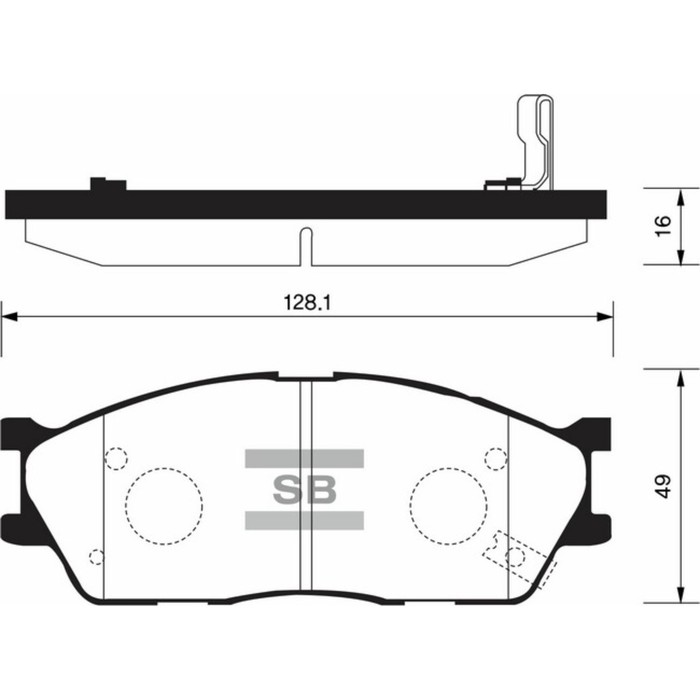 Колодки тормозные  HI-Q SP1164