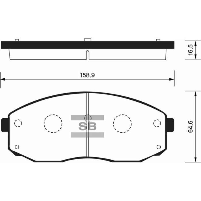 Колодки тормозные  HI-Q SP1176