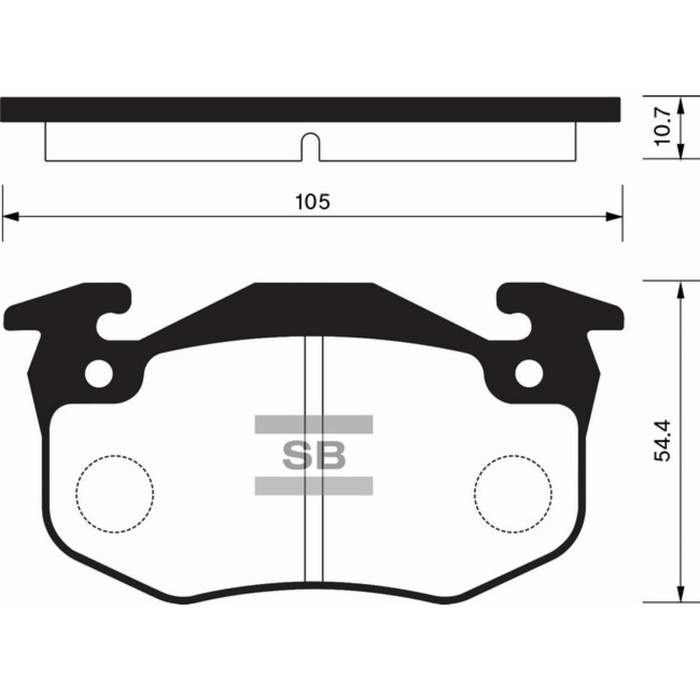 Колодки тормозные  HI-Q SP1242