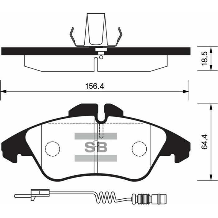 Колодки тормозные  HI-Q SP1273