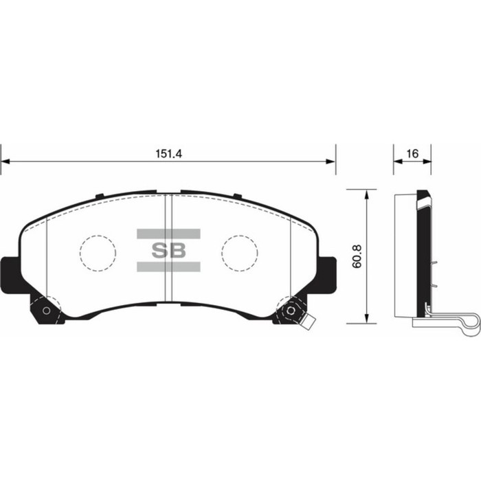 Колодки тормозные  HI-Q SP1409