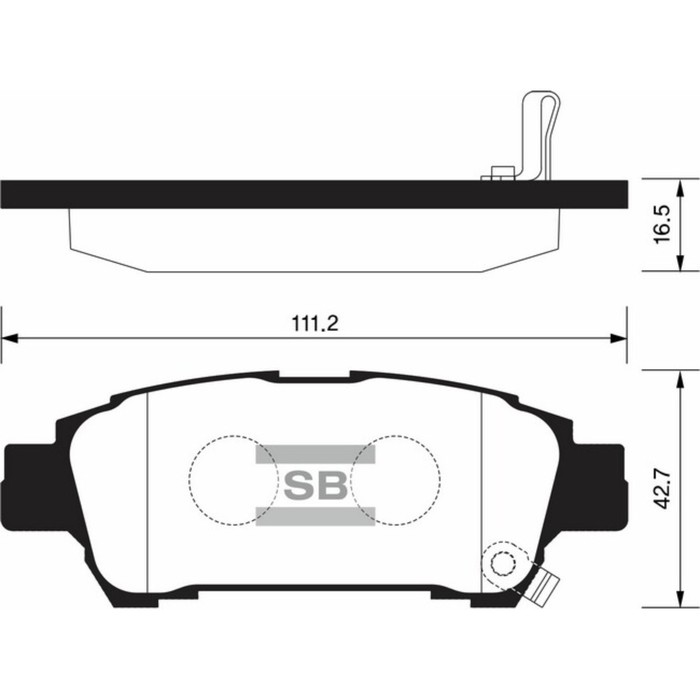 Колодки тормозные  HI-Q SP1423