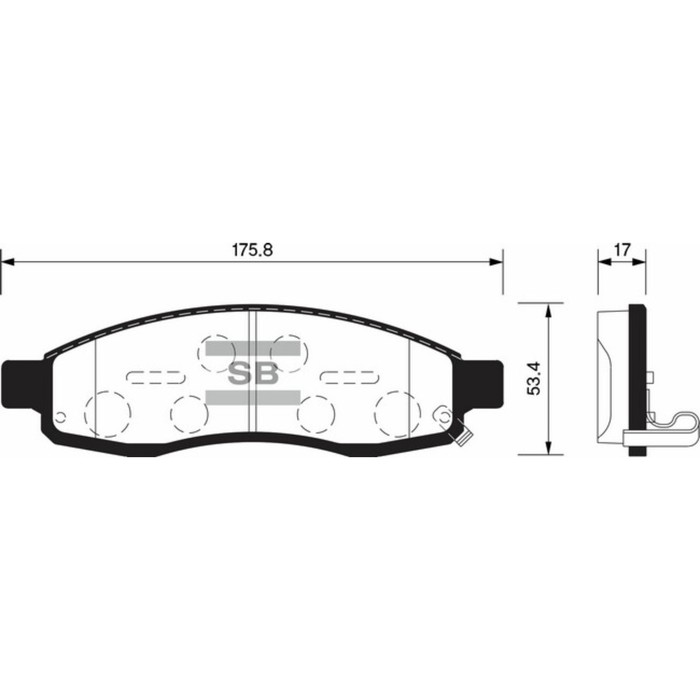 Колодки тормозные  HI-Q SP1455