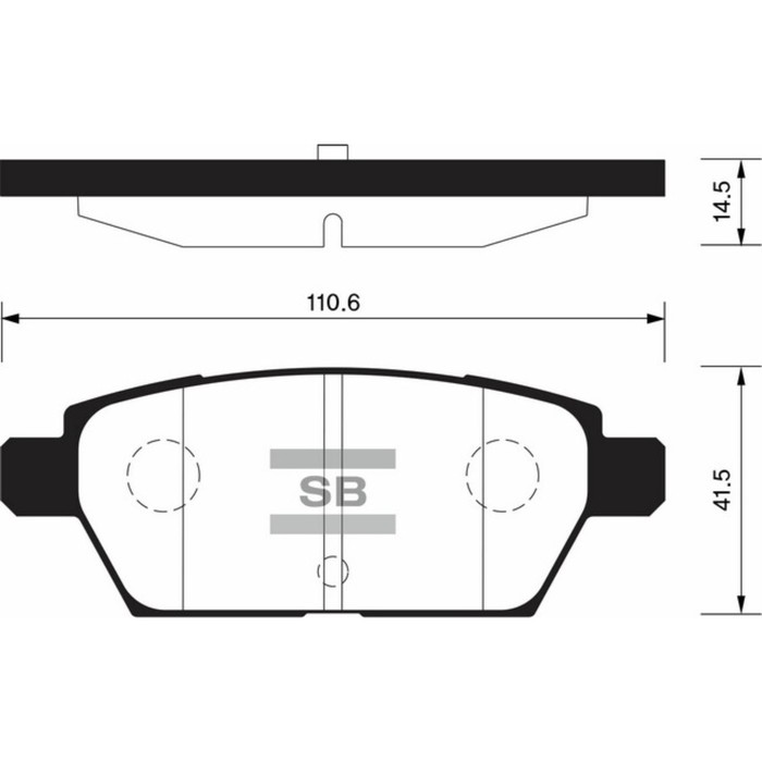 Колодки тормозные  HI-Q SP1476