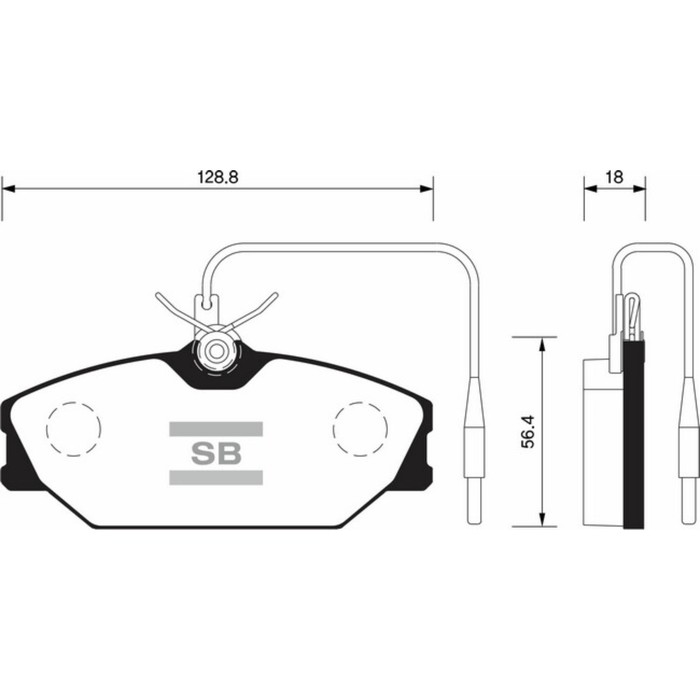 Колодки тормозные  HI-Q SP1483