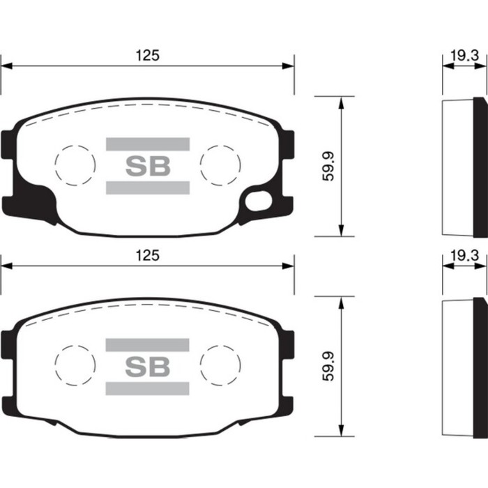 Колодки тормозные  HI-Q SP1485