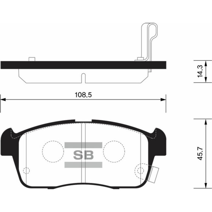 Колодки тормозные  HI-Q SP1549