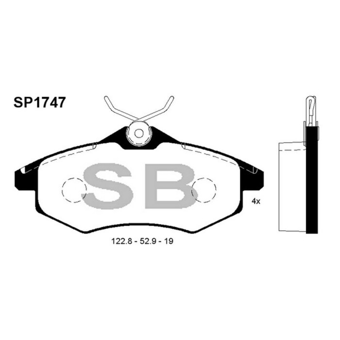 Колодки тормозные  HI-Q SP1747