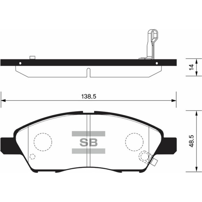 Колодки тормозные  HI-Q SP2084