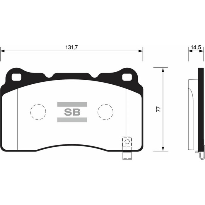 Колодки тормозные  HI-Q SP2119