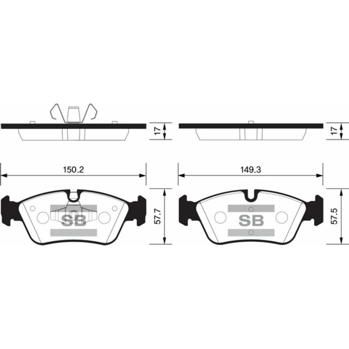Колодки тормозные  HI-Q SP2160