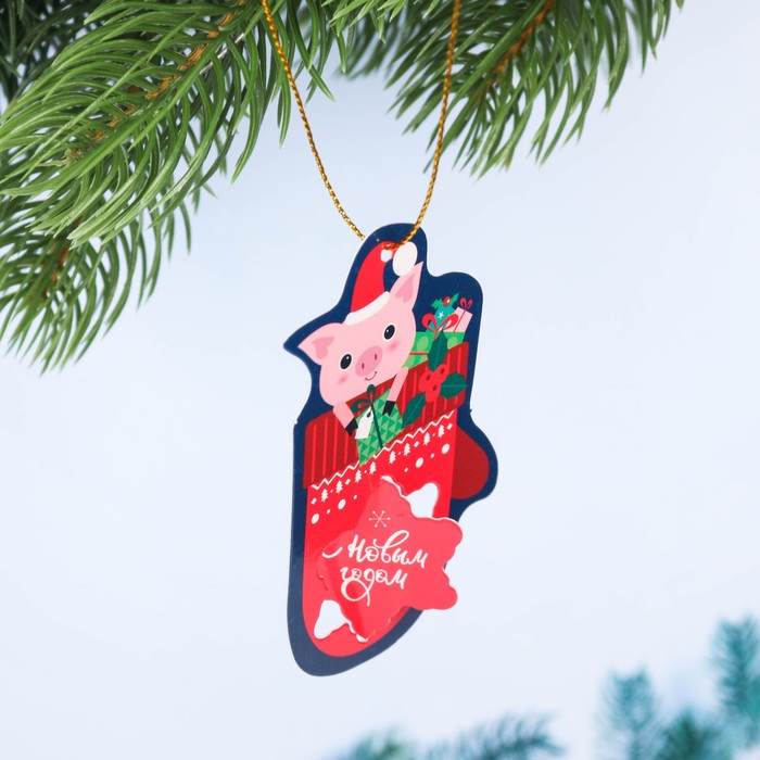 Подвеска на ёлку 3D "С Новым годом"