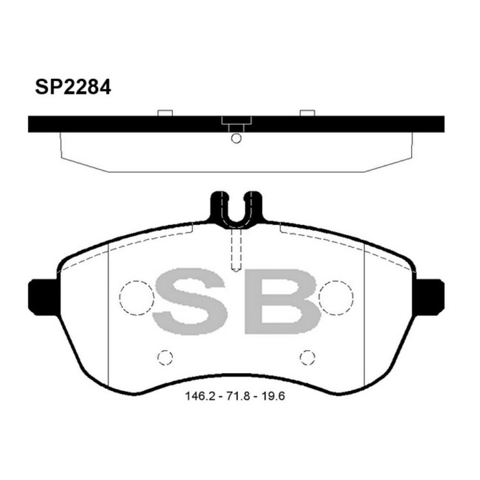 Колодки тормозные  HI-Q SP2284