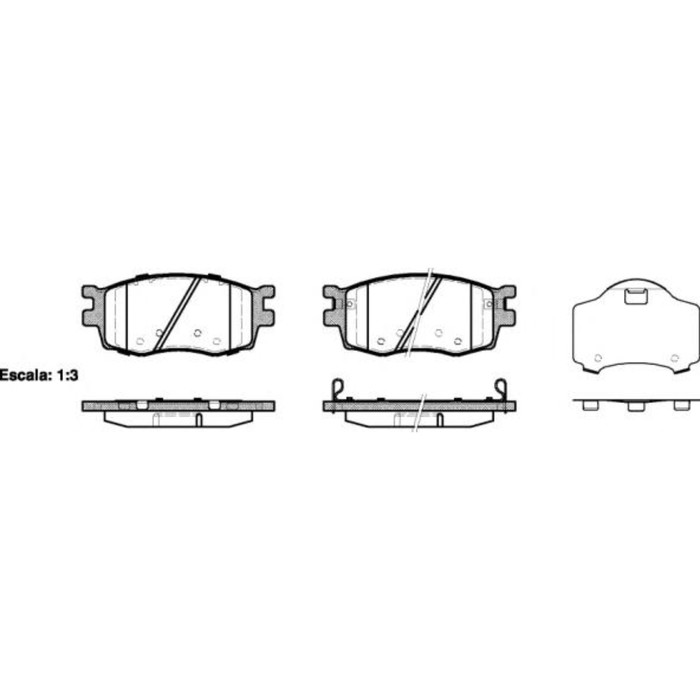 Колодки тормозные REMSA 120802