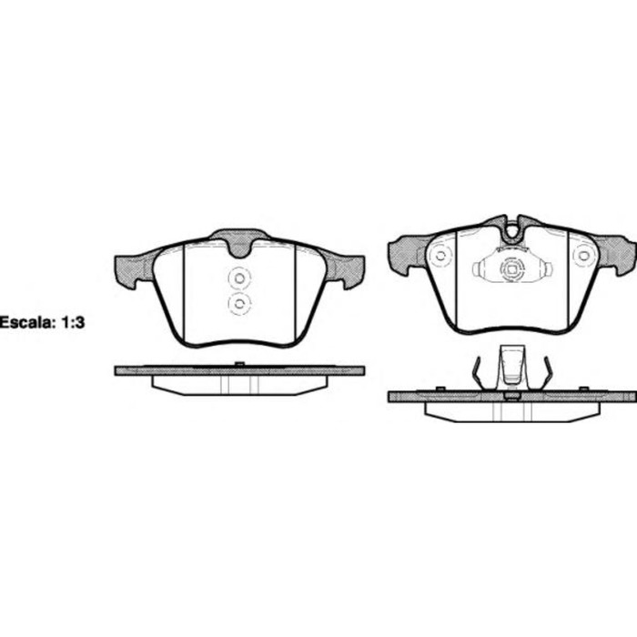 Колодки тормозные REMSA 121700