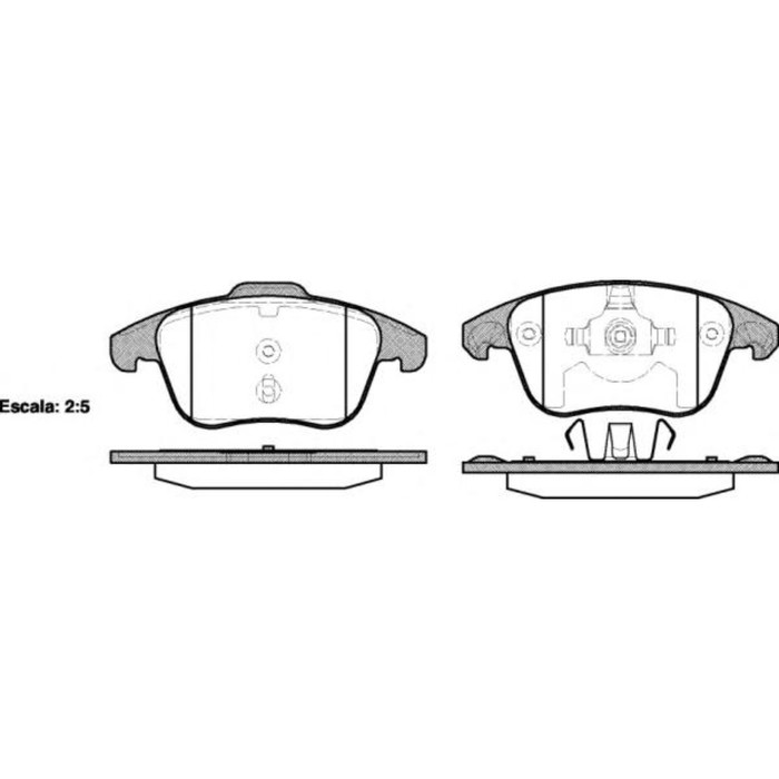 Колодки тормозные REMSA 124900