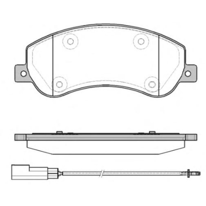 Колодки тормозные REMSA 125011
