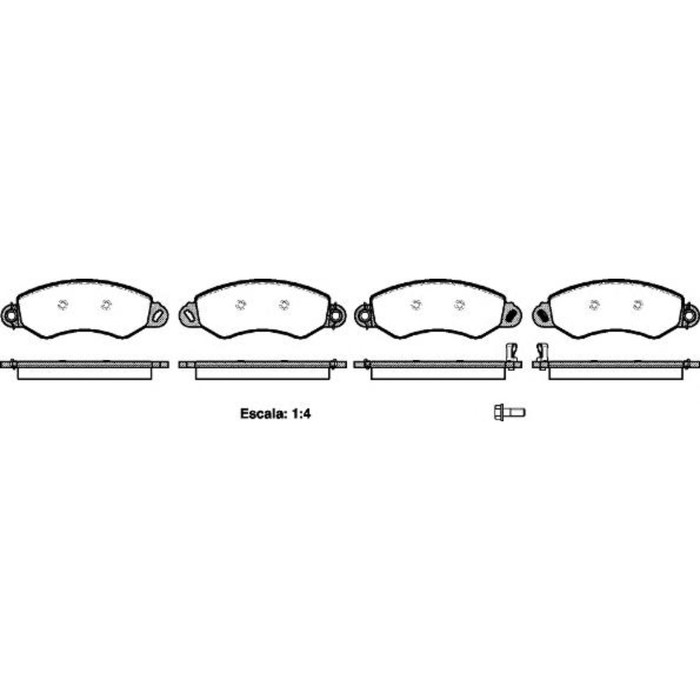 Колодки тормозные REMSA 125502