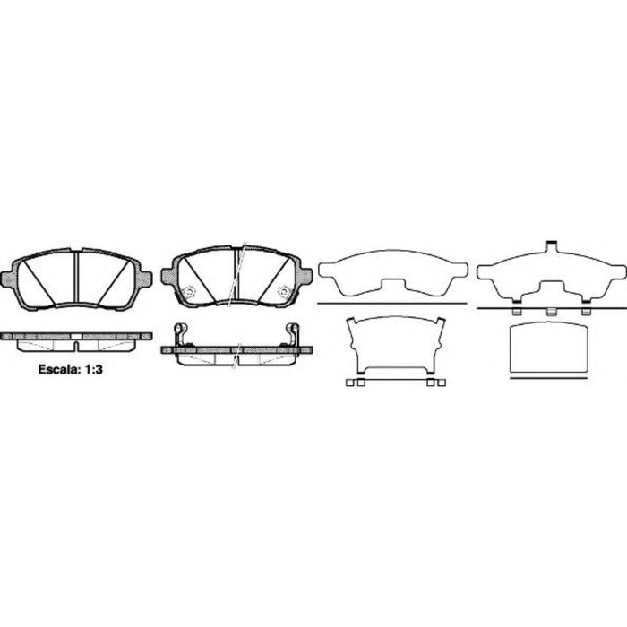 Колодки тормозные  REMSA 128102