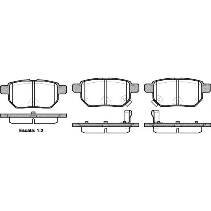 Колодки тормозные  REMSA 128602