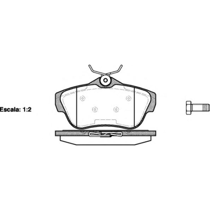 Колодки тормозные  REMSA 129900