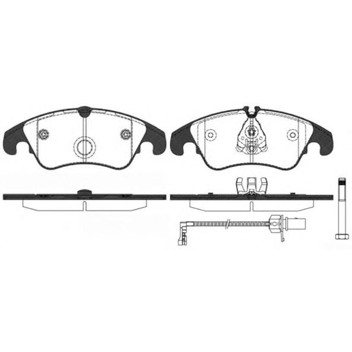 Колодки тормозные  REMSA 130431