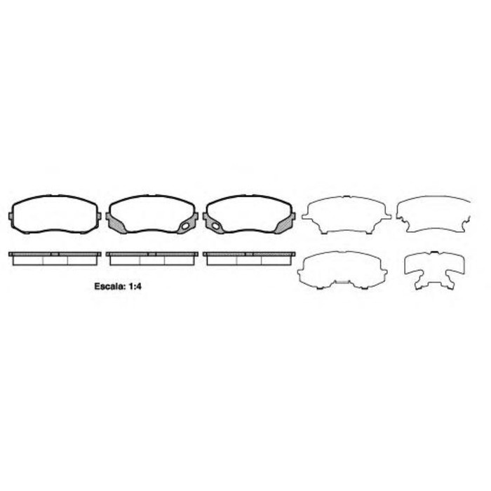 Колодки тормозные  REMSA 140500