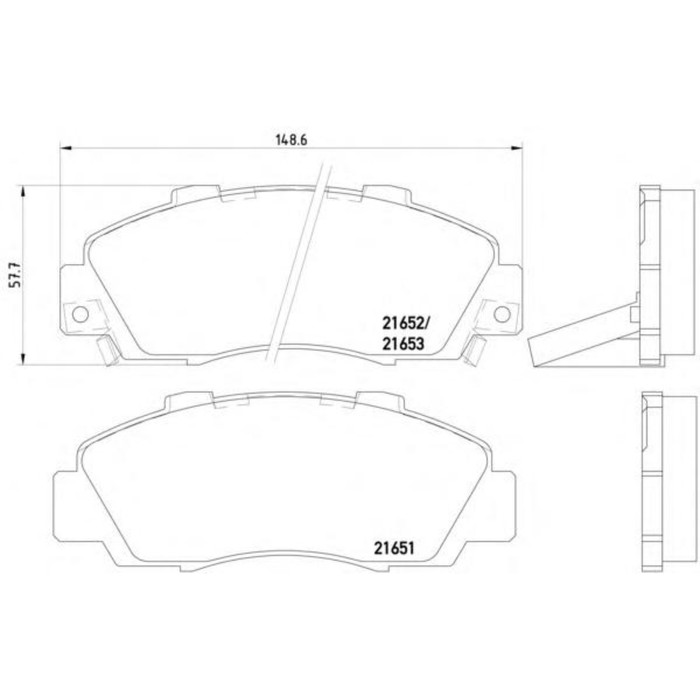 Колодки тормозные  TEXTAR 2165101