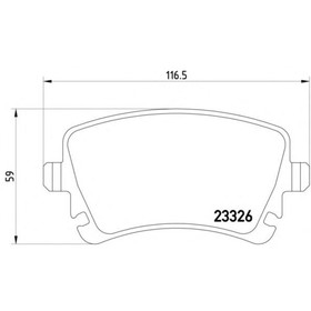 

Колодки тормозные TEXTAR 2332602