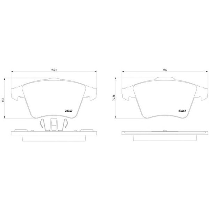 Колодки тормозные  TEXTAR 2374702