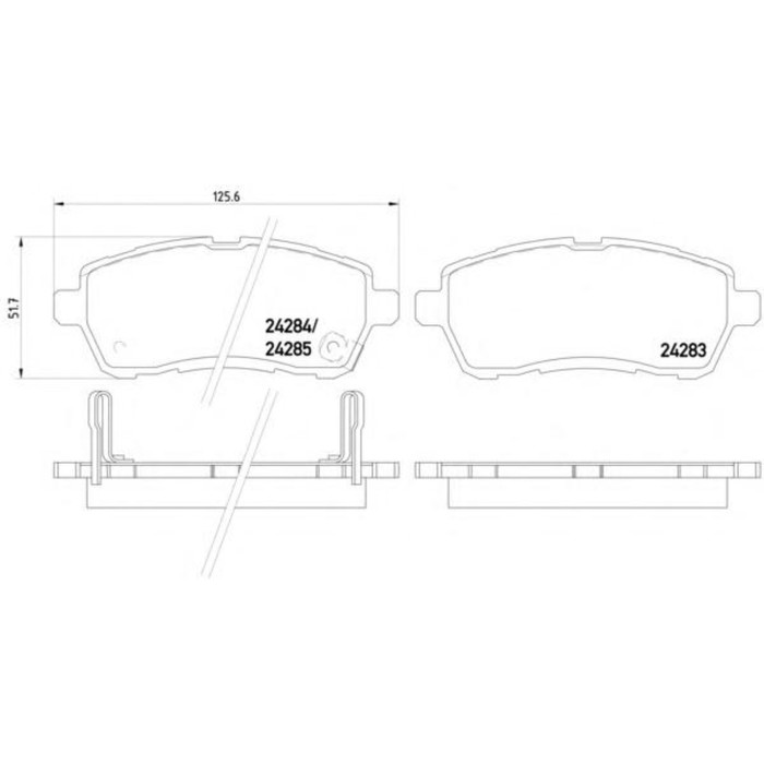 Колодки тормозные  TEXTAR 2428303