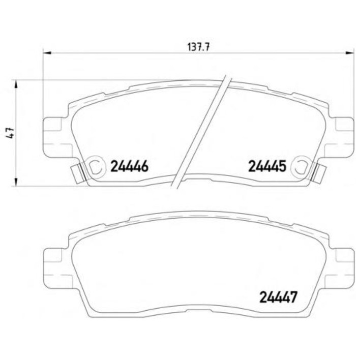 Колодки тормозные  TEXTAR 2444501