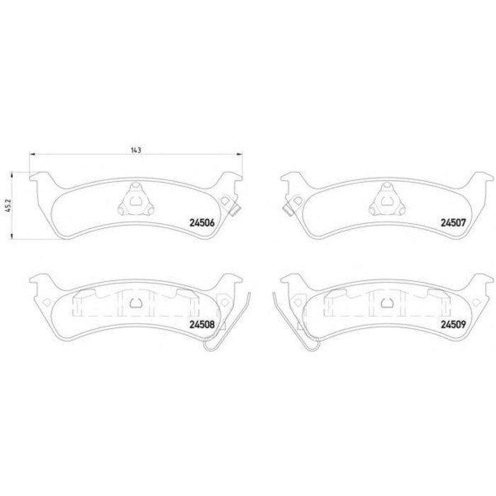 Колодки тормозные  TEXTAR 2450601