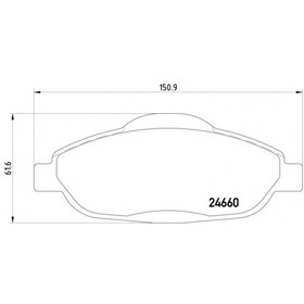 

Колодки тормозные TEXTAR 2466001