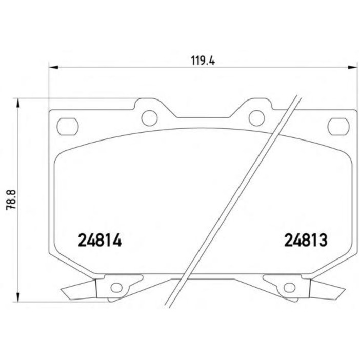 Колодки тормозные  TEXTAR 2481301