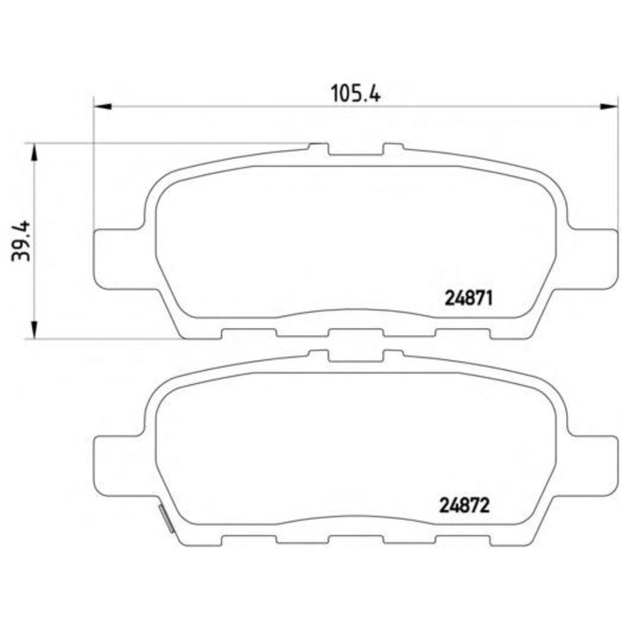 Колодки тормозные  TEXTAR 2487101