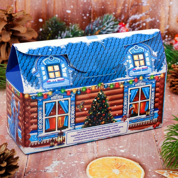 Набор новогодних свечей 3 шт, Новогодний терем