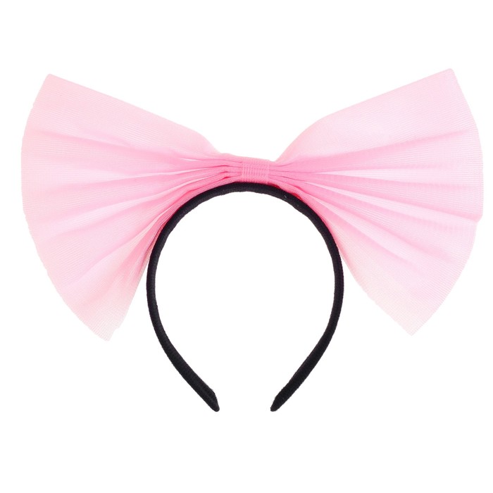Карнавальный ободок "Бант", цвет розовый