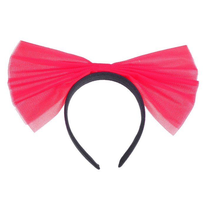 Карнавальный ободок "Бант", цвет красный