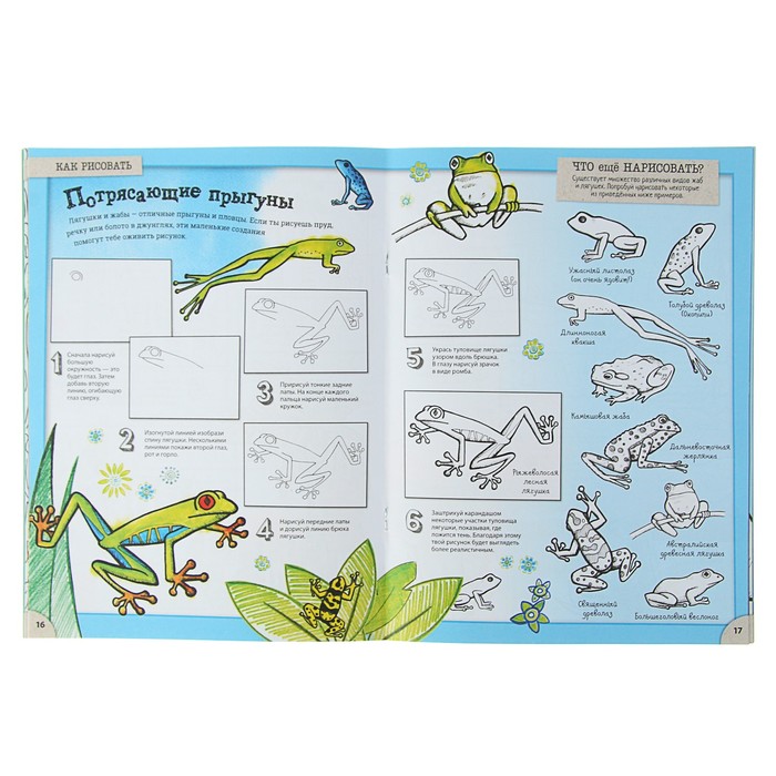 Удивительные животные со всего света!Более 100обитат. Земли в разных стилях.Давай рисовать